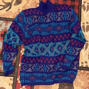 Womens colorful vintage Alfred Dunner sweater